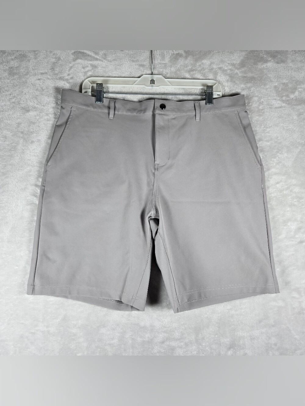State & Liberty Chino Shorts Mens Size 38 Gray Performance Stretch Flex Golf 9"
